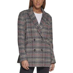 Levi’s Double breasted Blazer Jacket (Plum Houndstooth) Small